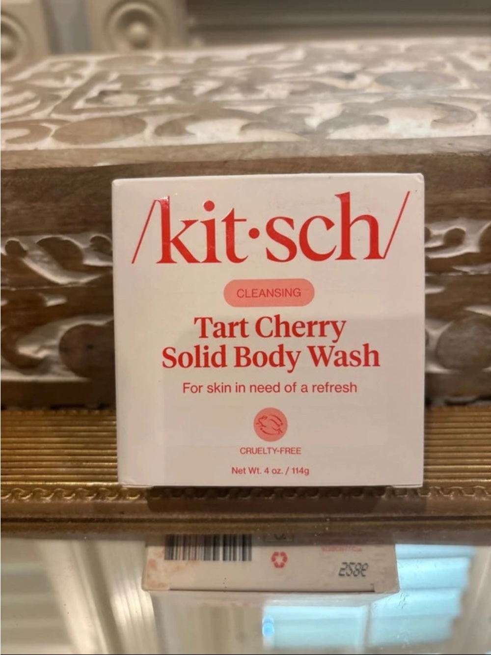 Kitsch Tart Cherry Solid Body Wash - Red